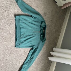 Teal half zip